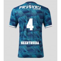 Pánský Fotbalový dres Feyenoord Lutsharel Geertruida #4 2023-24 Venkovní Krátký Rukáv